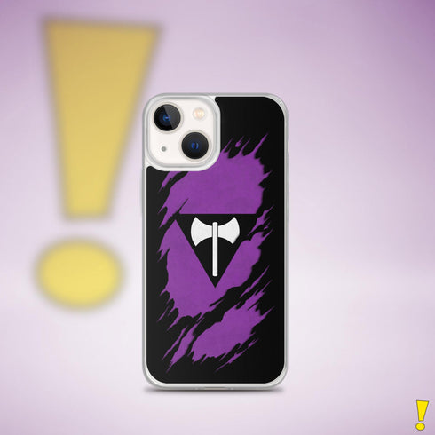 Lesbian Labrys Pride Flag Ripped Reveal Clear Case for iPhone®